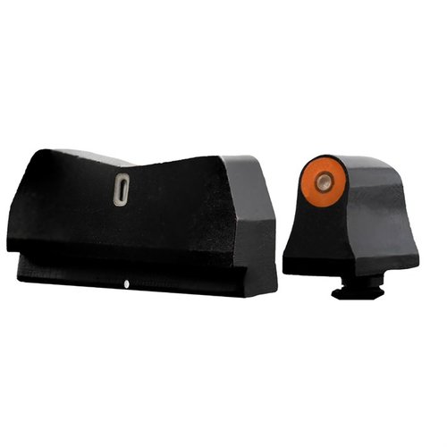 DXT2 Big Dot Night Sights ger överlägsen sikt i alla ljusförhållanden med högkontrast fram och lågprofil V-notch bak, perfekt för Glock-modeller.