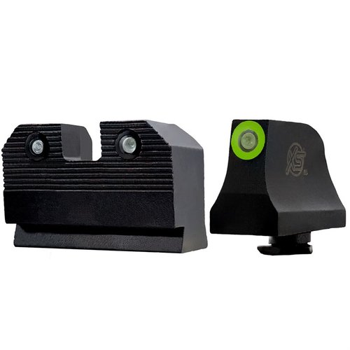 XS R3D 2.0 nattkikare för Glock 43X/48 erbjuder snabbare och mer exakt sikte med tritium och fotoluminescent teknik, lätt att installera och hållbar för EDC.