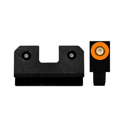 R3D Night Sights för Kimber K6 revolver erbjuder en ljusstark 3-dot tritiumdesign med Ember Glow Dot-teknik för optimal synlighet i alla ljusförhållanden.