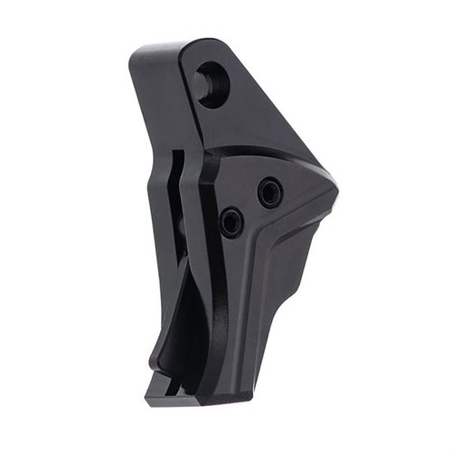 Tyrant CNC:s I.T.T.S. trigger ger 15% minskad take up, 30% kraftigare fjäder och en säkerhetsblad som minskar fingertrötthet, perfekt för Glock Gen 3-4.