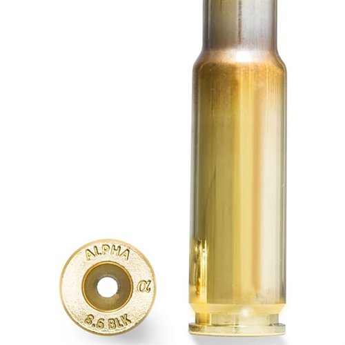 8.6mm Blackout hylsor från Alpha Munitions erbjuder hållbarhet och precision, kompatibel med 308 plattformar, och levererar både supersoniska och subsoniska kulor.