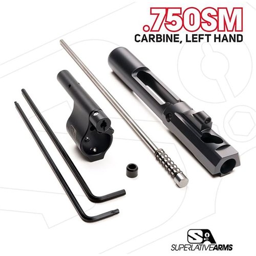 Superlative Arms AR-15 justerbart pistonsystem med 0.750" gasblock ger renare och kallare drift, minskad rekyl och enkel gasjustering med 30 låsta positioner.