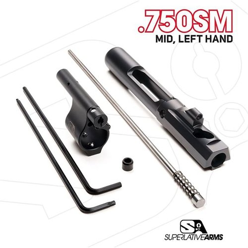 Superlative Arms AR-15 justerbart pistonsystem med solid 0.750" gasblock ger renare drift, minskad rekyl och enkel gasjustering utan kontaminering.