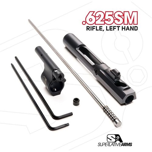 Superlative Arms AR-15 justerbart pistonsystem med Bleed Off®-läge ger renare drift, minskad rekyl och mindre slitage på komponenter.
