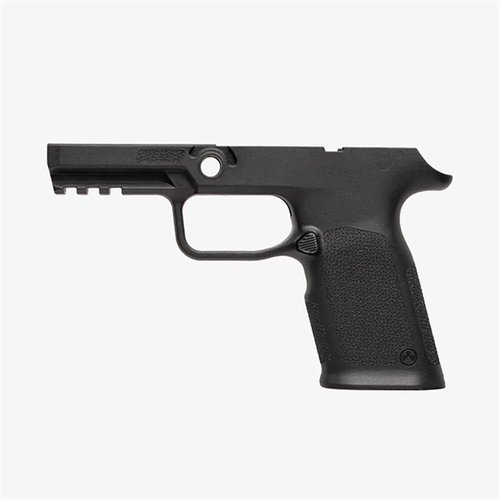 Magpul EHG SG9 greppram för SIG P320, ergonomisk design, flarad magasinbrunn, Picatinny rail, och reversibel magasinrelease för vänsterhänta.