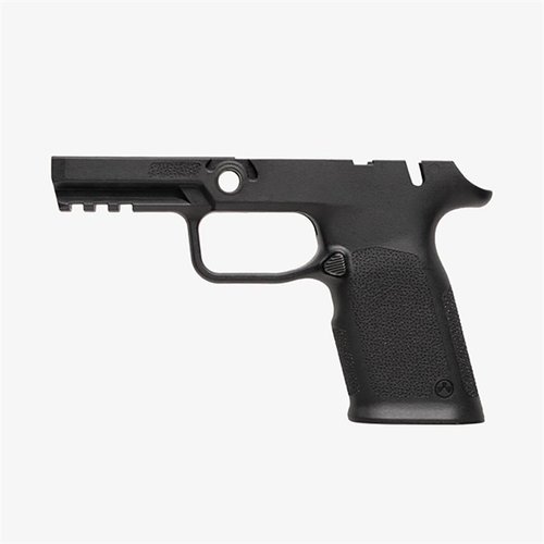 Magpul EHG SG9 greppram för SIG P320 med manuell säkerhet, ergonomisk design, flarad magasinbrunn, Picatinny rail och reversibel magasinutlösare.