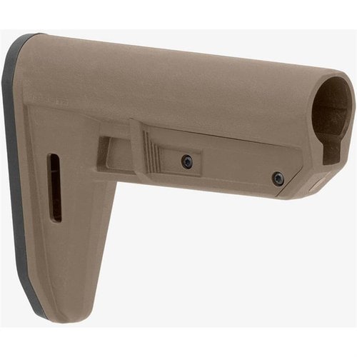 MOE TR Carbine Stock är lätt, enkel att installera och justera med en ambidextrous Trigger Release och M-LOK-platser för slingfästen.
