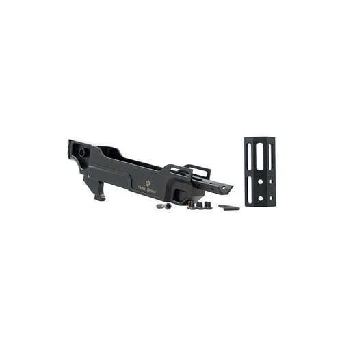 Upptäck Vendetta™ chassit i högkvalitativt aluminium med M-LOK® rail, lätt design och kompatibilitet med AR-grip för optimal prestanda och anpassning.