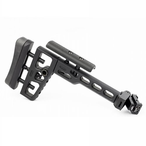 S.A.S. TACTICAL FOLDING STOCK med Picatinny-adapter erbjuder en kompakt design och mångsidighet för din skjututrustning, perfekt för både träning och jakt.