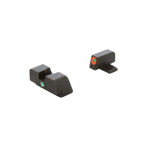 AMERIGLO® i-Dot Tritium sights för FN High Power erbjuder snabb vertikal siktejustering med en dot-over-dot-konfiguration och starka tritiumfärger.