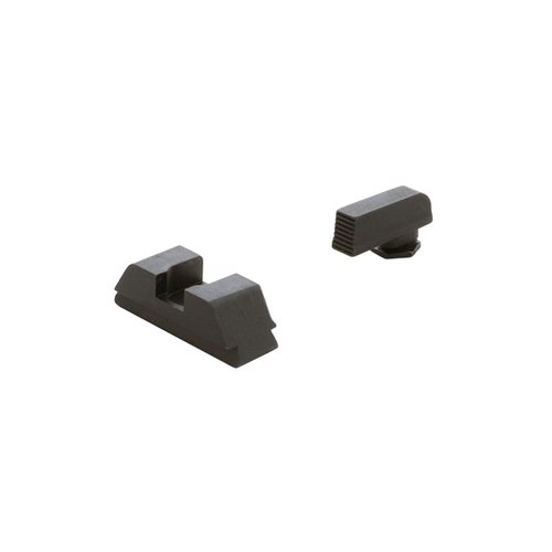 RANGE SERRATED SIGHT SET från AMERIGLO® erbjuder snabbhet och precision med en .115" front sight blade, perfekt för Glock® 42, 43, 43X, 48.