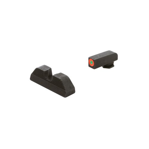 AMERIGLO® Protector Sights erbjuder snabbare sikte och fokus på framsiktet, med tritiumbelysning och serraterad bakre sikt för bättre precision.