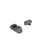 AMERIGLO® 1L Tall Tritium Sights erbjuder en precis och förhöjd co-witness bild för Glock® MOS, perfekta för red dot optics och pålitliga reservsights.