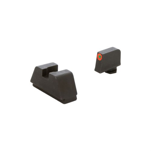 AMERIGLO® XL höga tritium sikten ger en exakt co-witness bild för Glock® MOS-modeller, optimerade för Aimpoint Acro och Holosun 509T.