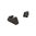 AMERIGLO 2XL OPTIC COMP SIGHTS SERRATED FRONT .350"F/.429"R FOR GLOCK