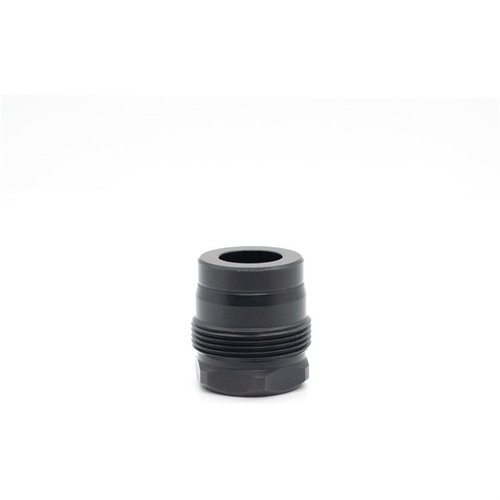 MINI MUZZLE BRAKE erbjuder en hållbar svart nitride finish, är kompatibel med Atlas och Atlas XL, samt säkerställer korrekt justering och montering för optimal prestanda.