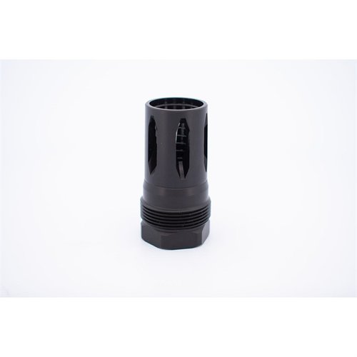R2S FLASH HIDER med svart nitridefinish, kompatibel med Plan B och Atlas, erbjuder en tätare försegling och säker montering för optimal prestanda.