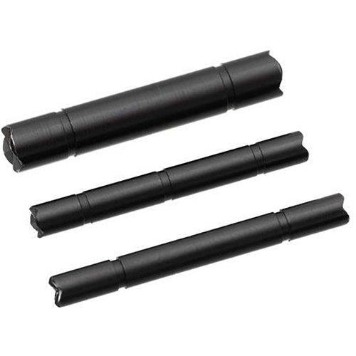 Uppgradera din Springfield Armory Hellcat med dessa premium takedown pins i rostfritt stål, tillgängliga i elegant svart krom eller guld.