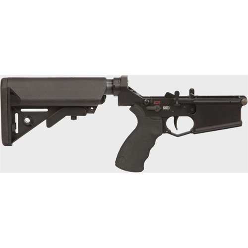 MARS-H SOPMOD komplett lower receiver erbjuder ambidextrösa kontroller, ergonomisk design och hållbara funktioner som QD endplate och SOPMOD buttstock.