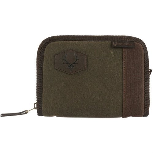 Rawhide Waxed Canvas Pistol Rug erbjuder slitstark konstruktion, vintage charm, flanellfoder för skydd och väderbeständighet för alla jaktäventyr.