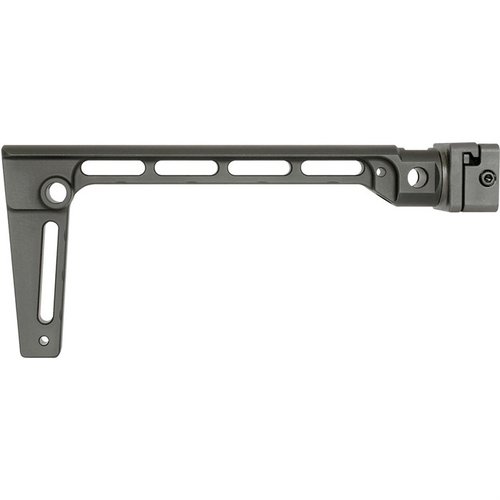 ARM BRACE SIDE FOLDING i svart erbjuder en robust design med en sidofällmekanism av värmebehandlad stål, 5 QD slingfästen och livstidsgaranti.