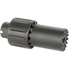 ALPHA BLAST DIVERTER dirigerar ljudet framåt bort från skytten, är tillverkad av 6061 aluminium med en ståländkåpa, och väger endast 9,8 oz.