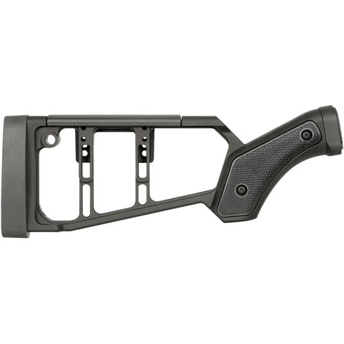 SHOTGUN STOCK för Remington 870 med justerbar polymerkindstöd, ambidextrös design, minskad rekyl och M-LOK® kompatibilitet för ökad funktionalitet.
