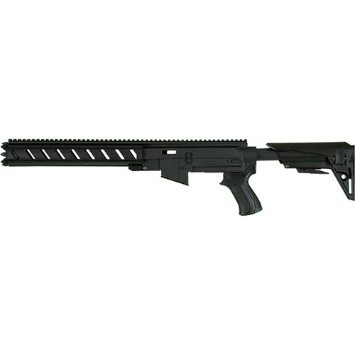 AR-22 GEN2 KIT för Ruger 10/22 erbjuder en AR-15-stil polymerchassi, justerbart kolv och TracLock-system för stabilitet och anpassningsmöjligheter.