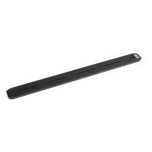 ARCALOCK 17" universell flat rail med MLOK-hårdvara erbjuder mekanisk låsning, är 17" lång, kompatibel med standard Arca-tillbehör och tillverkad av hållbar 6061-T6 aluminium.