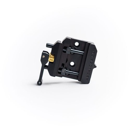 ARCALOCK Dual Clamp kombinerar ARCA och Picatinny, med justerbart spänne, ARCALOCK-brytare och ARMS 17S-fäste för bipods, 100% amerikansk tillverkning.