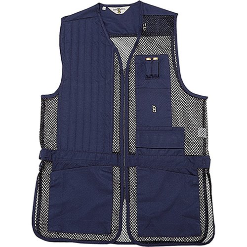 BOB ALLEN FULL MESH SHOOTING VEST erbjuder lätt och andningsbar meshkonstruktion, justerbara sidor, fickor för hagelpatroner och plats för extra tillbehör.