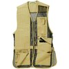 BOB ALLEN FULL MESH SHOOTING VEST är lätt och ventilerande med fickor för Insert-A-Pad, choke tubes och extra plats för hagelpatroner, perfekt för skytte.