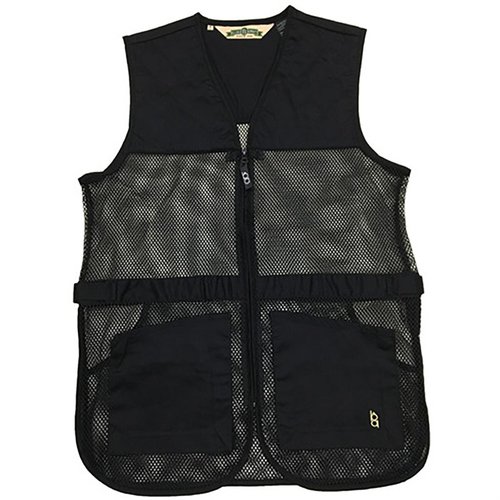 BOB ALLEN FULL MESH DUAL PAD SHOOTING VEST erbjuder lättviktsdesign med bra ventilation, justerbara sidor, och fack för Insert-A-Pad, perfekt för skytte.
