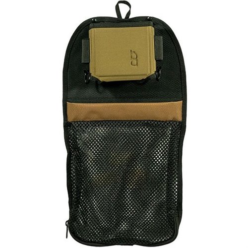 BOB ALLEN TOP GUN STRUCTURED MESH SHELL POUCH har en EVA-moldad skalförvarare, plats för 100 tomhylsor och en box med hagelpatroner, samt förstärkta bältesklipp.
