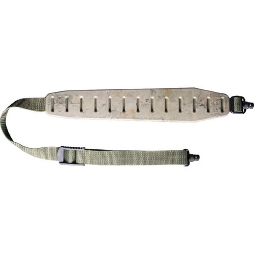 Quake Claw 2.0 Flush Cup Sling med Swivels erbjuder en icke-glidande pad som fördelar vikten, ökar komforten och håller vapnet på plats under extrema förhållanden.