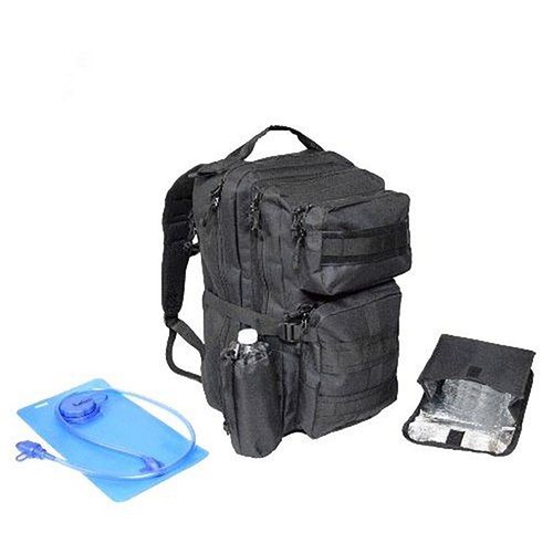 CACTUS JACK ARMORED TRANSPORT BACKPACK har ett anpassningsbart design, MOLLE-fästen, hydrationsblåsa och plats för skyddsplatta för ultimat säkerhet.