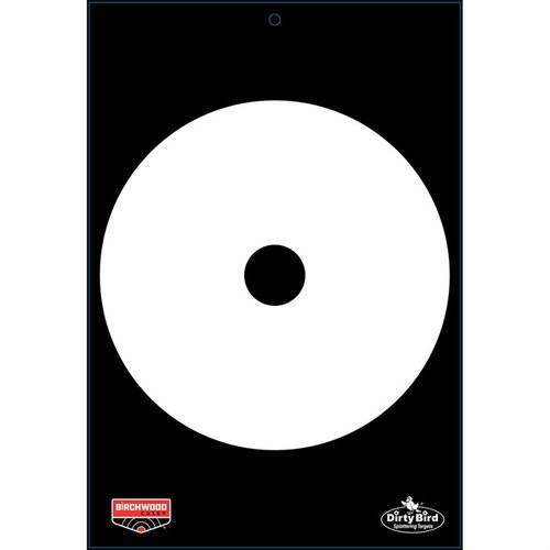 BIRCHWOOD CASEY DIRTY BIRD QUICKDRAW 12 x 18" targets erbjuder intensiv splatter för lättare träffar, perfekt för pistolskytte och robust konstruktion. 6-pack.
