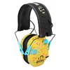 Walkers Razor Slim Electronic Muffs erbjuder kompakt, vikbar hörselskydd med 23 dB ljudreduktion, Sound Activated Compression och komfortabel design.