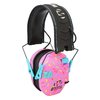 Walkers Razor Slim Electronic Muffs erbjuder kompakt och vikbar hörselskydd med 23 dB ljudreduktion, Sound Activated Compression och komfortabel design.