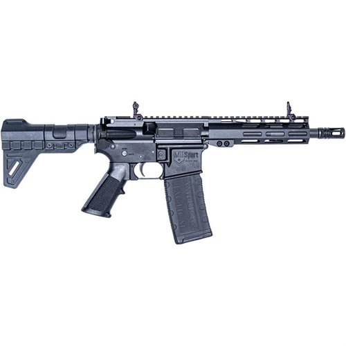 MILSPORT HGA 5.56x45MM NATO semi-automatisk pistol med 7,5" pipa, 30-runds magasin och M-LOK handskydd för överlägsen prestanda och mångsidighet.