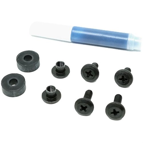 GBRS GROUPs skruvkit för Leg Strap innehåller allt du behöver för montering, inklusive skruvar, gummibussningar och threadlocker för säkerhet.