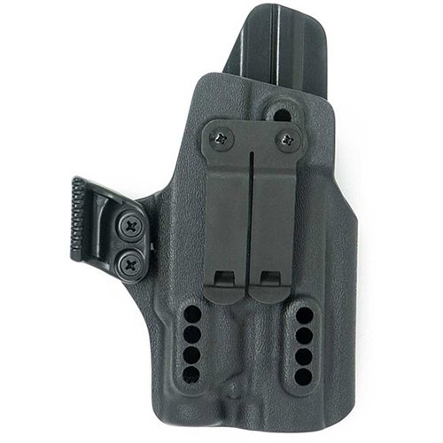 X PRIORITY 1 IWB-holster för SIG P365 XMACRO med TLR-7 erbjuder justerbar retention, diskret bärklämma och stöd för optik för optimal dold bärning.