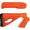 EX Performance justerbart kolv och förhand för Mossberg 500/590/88 erbjuder anpassningsbar längd, hållbar polymerkonstruktion och taktisk tillbehörsrail.