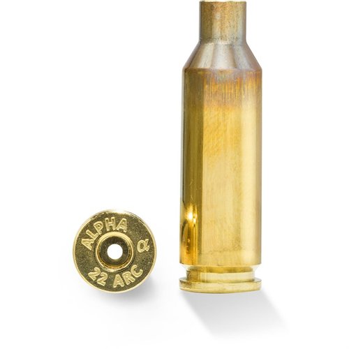 Alpha Munitions 22 ARC BRASS erbjuder hög prestanda för AR-15 med optimerade .22 kaliber hylsor, perfekt för jakt och långdistansskytte.