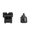 REMINGTON FRONT/REAR NIGHT SIGHT SYSTEM W/SLIDE FOR REM 870/11-87