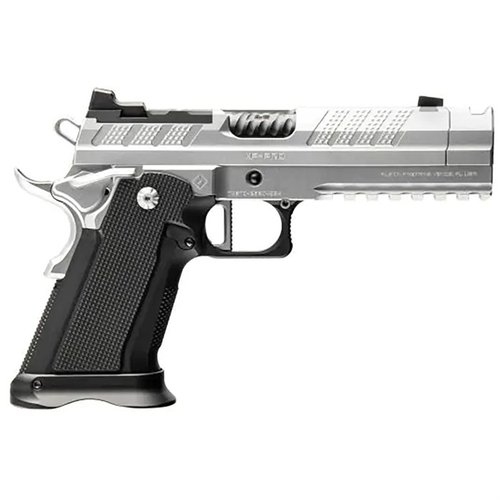XP Comp 9mm erbjuder en unik kombination av 1911 ergonomi och modern kompensation, med hållbar konstruktion och Glock® 17 magasin kompatibilitet.