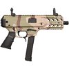 GForce Arms BLADE6 är en 9mm semi-automatisk pistol med 33-runders magasin, Picatinny rails för tillbehör och 5-års garanti, perfekt för anpassning.
