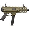 GForce Arms BLADE6 är en 9mm semi-automatisk pistol med 33 skotts magasin, Picatinny rails och möjligheter för optik och tillbehör, perfekt för anpassning.