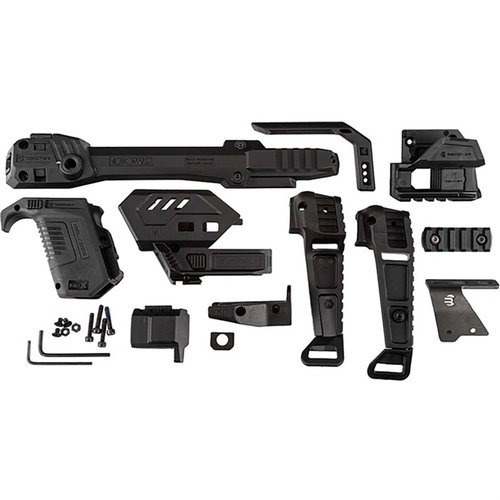 S-PRO STABILIZER FULL KIT för SIG SAUER P365 X-MACRO erbjuder en modulär design, verktygsfri installation och hög kompatibilitet för olika pistoler.