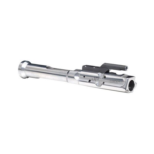JP AR-15 Low Mass Bolt Carrier i rostfritt stål erbjuder ökad bärande yta för smidig cykling, hög pålitlighet och en slitstark svart QPQ-yta.
